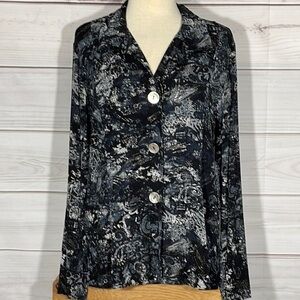 Chico’s Travelers Twilight Shadows Gwendolyn Jacket Size 16/XL/Chico’s 3